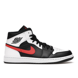 NIKE AIR JORDAN 1 MID WHITE BLACK CHILE RED 554724 075