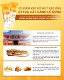 Kẹo mút keo ong Extra cát cánh lê gừng
