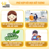 Kẹo mút keo ong lá thường xuân Happy Vitamin hỗ trợ ngăn ngừa ho, viêm họng, khản tiếng, bảo vệ vòm họng 12 que/hộp