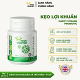 Kẹo lợi khuẩn Happy Vitamin Probiotic, đánh bay tiêu chảy, ăn ko tiêu, giảm táo bón, tăng đề kháng, hỗ trợ tiêu hóa