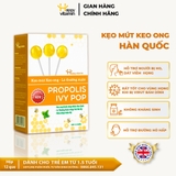 Kẹo mút keo ong lá thường xuân Happy Vitamin hỗ trợ ngăn ngừa ho, viêm họng, khản tiếng, bảo vệ vòm họng 12 que/hộp