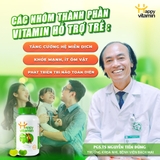 Happy Vitamin Kids Plus+ - Bổ sung Vitamin tổng hợp cho bé  có D3K2,A,B12,C,DHA giúp con ăn ngon, tăng đề kháng cho trẻ