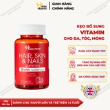 Kẹo dẻo mọc tóc, đẹp da, khỏe móng Happy Vitamin bổ sung Biotin hàng ngày Biotin Gummies