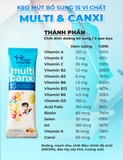 Kẹo mút bổ sung Canxi và 14 Vitamin Tổng Hợp