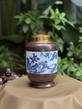 Lọ chè trụ cao tích sơn thủy