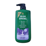 Irish Spring 5 In 1 Body Wash + Shampoo, 30 0z
