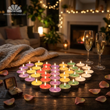 NẾN TEALIGHT 3.8 X 1.0 HỘP 84V RÓT 7 MÀU
