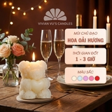 Nến gấu nhỏ ôm trái tim 5x6cm