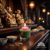 Nến cốc hoa sen 5x5cm