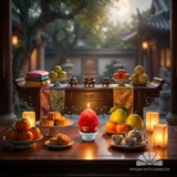 Nến Búp Sen đôi 10x18cm