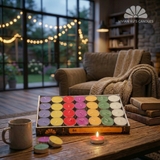 Nến Tealight 3.8x1.0 hộp 84v rót 7 màu