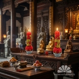 Bộ Trụ Rồng Sen 30