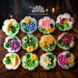 Nến cốc Ngư Liên Khai Vận ( hộp 12c)