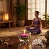 Nến Cốc Hoa Sen VT01 5x4.5cm