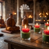 Nến cốc thái hoa sen 7x8cm