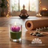 Nến cốc thái hoa sen 7x8cm