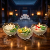 Nến cốc Ngư Liên Khai Vận ( hộp 12c)