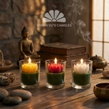 Nến cốc thái hoa sen 7x8cm