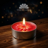 Hộp Tealigh ép hoa 100 viên