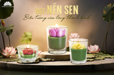 Nến cốc thái hoa sen 7x8cm