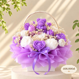 Giỏ mây hoa gấu vàng
