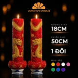 Bộ Trụ Rồng Sen Đại 18x50cm