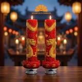 Bộ Trụ Rồng Sen Đại 18x50cm