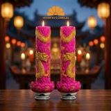 Bộ Trụ Rồng Sen Đại 18x50cm