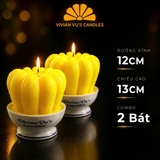 Combo Nến Phật Thủ 12x13cm (1 đôi)