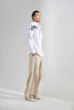 QK-Beige Loose Pant