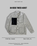 AK-Beige Tweed Jacket