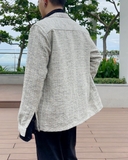 AK-Beige Tweed Jacket