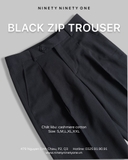 Black Zip Trouser