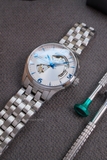 HAMILTON JAZZMASTER OPEN HEART H32705152 MẶT TRẮNG KIM XANHH32705152 - QUA SỬ DỤNG
