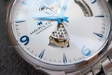 HAMILTON JAZZMASTER OPEN HEART H32705152 MẶT TRẮNG KIM XANHH32705152 - QUA SỬ DỤNG