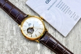 ORIENT BAMBINO OPEN HEART RA-AG0003S10B VIỀN VÀNG GOLD