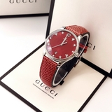 GUCCI G-TIMELESS RED MOTHER OF PEARL DIAL RED LEATHER YA1264041