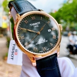 TISSOT LE LOCLE POWERMATIC 80 T006.407.36.053.00 ( T0064073605300 ) MẶT ĐEN DÂY DA
