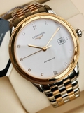 LONGINES FLAGSHIP DAY DATE DIAMOND DEMI ROSE GOLD L4.974.3.99.7