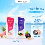 [TẶNG QUÀ] Sữa Tắm Spa SiMee Dưỡng Ẩm Sáng Da Chai 1L (Dứa Hồng Nhiệt Đới/ Dâu Tằm Yến Mạch)