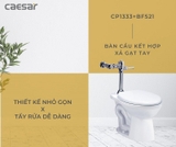 Bồn cầu xả gạt tay Caesar CP1333 (chưa bao gồm xả gạt)