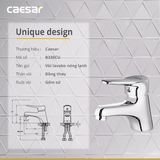 Vòi lavabo chậu rửa mặt Caesar B330CU nóng lạnh