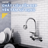 Vòi chậu rửa chén Caesar K526C nóng lạnh gắn tường