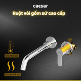 Vòi lavabo chậu rửa mặt Caesar B308C gắn tường nóng lạnh
