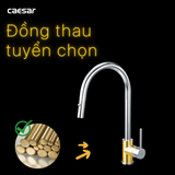 Vòi Rửa Chén Lạnh CAESAR K079C Rút Dây Gắn Chậu