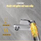 Vòi lavabo chậu rửa mặt Caesar B770CU nóng lạnh kèm nút xả nhấn