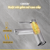Vòi lavabo chậu rửa mặt Caesar B460CU nóng lạnh kèm nút xả nhấn
