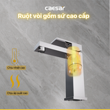 Vòi lavabo chậu rửa mặt Caesar B840CU nóng lạnh kèm nút xả nhấn