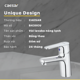 Vòi lavabo chậu rửa mặt Caesar B430CU nóng lạnh xả nhấn