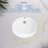 Lavabo chậu rửa mặt Caesar L5113 âm bàn